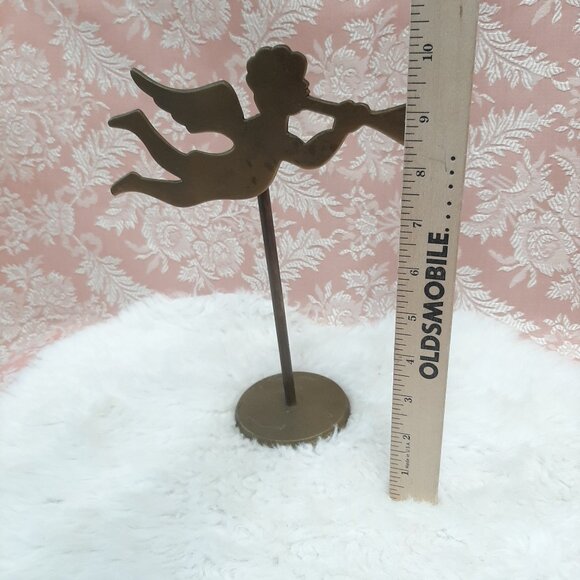 Vintage Brass Cherubs Candlesticks - Picture 6 of 8
